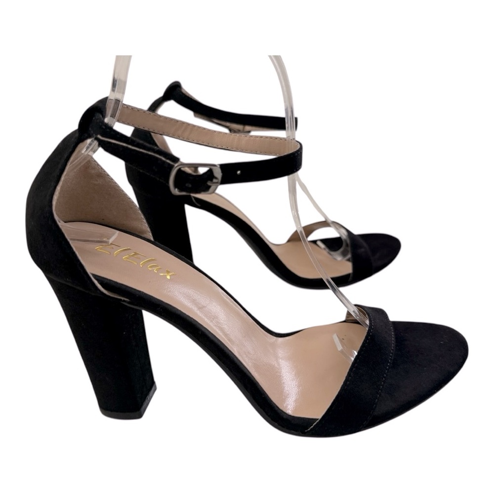 Ella’s Black Strappy Heels size 9.5